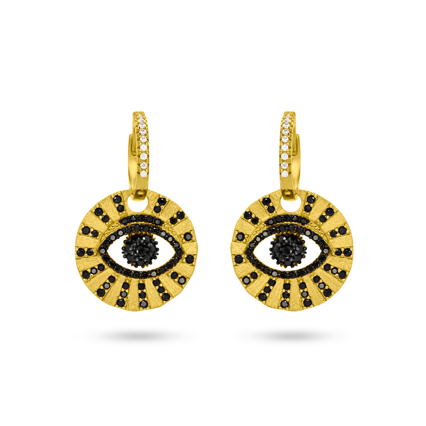 Enchanting Golden Evil Eye Dangle