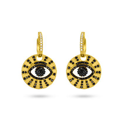 Enchanting Golden Evil Eye Dangle