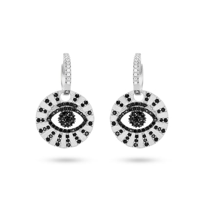 Enchanting Silver Evil Eye Dangle