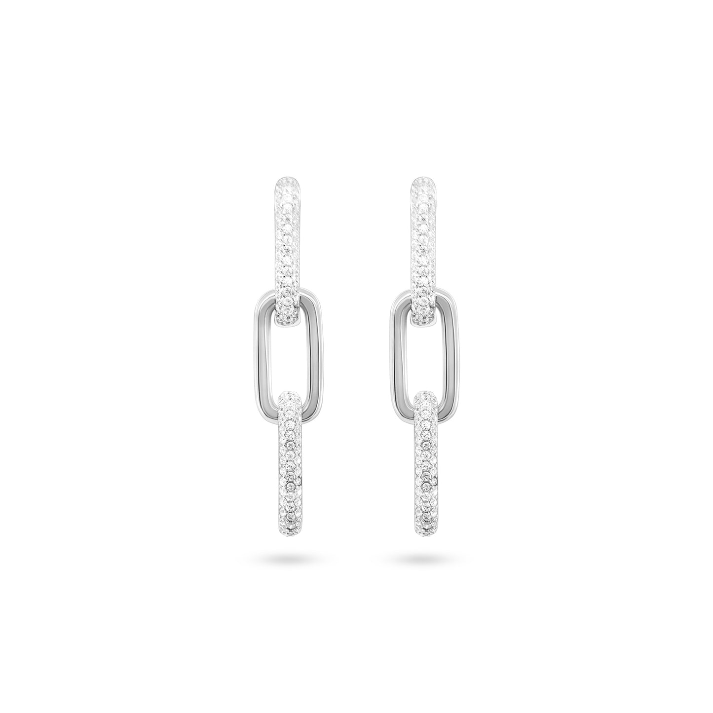 Modern Sparkle Drop Earrings