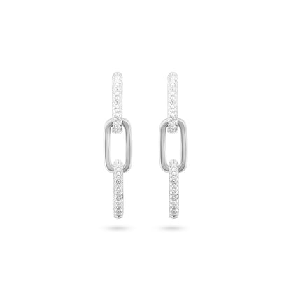 Modern Sparkle Drop Earrings