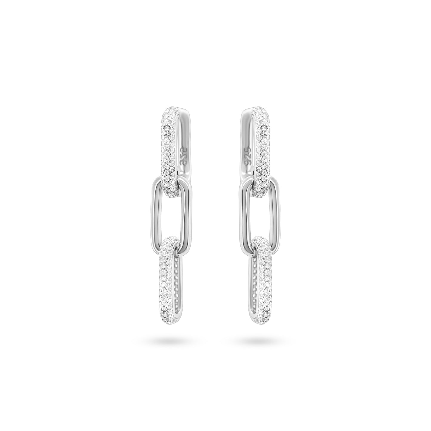 Modern Sparkle Drop Earrings