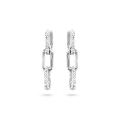 Modern Sparkle Drop Earrings