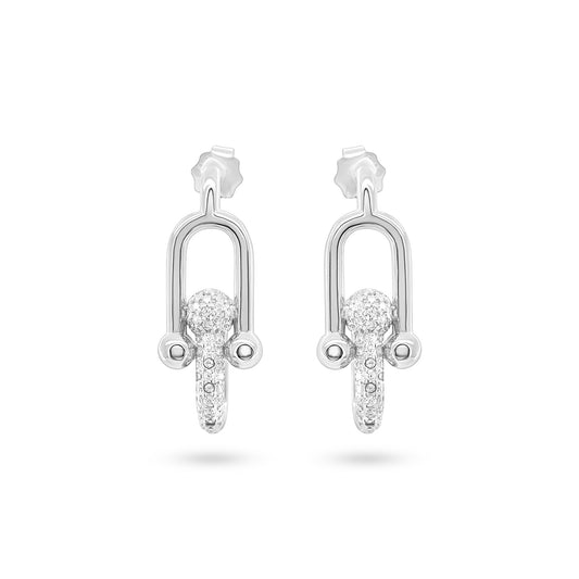 Dazzling Loop Earrings