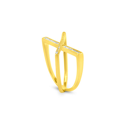 Radiant Crossband Ring