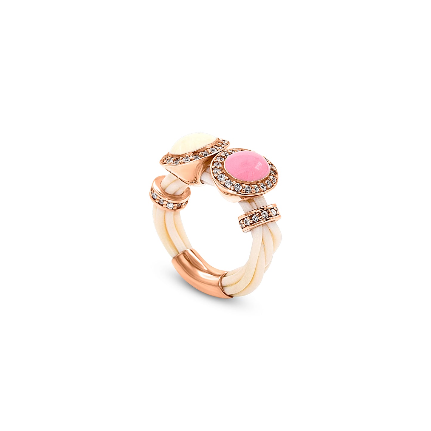 Dual Elegance Rose Gold Ring