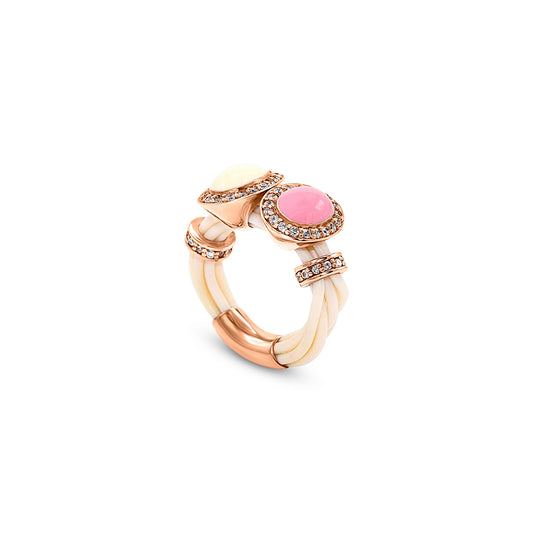 Dual Elegance Rose Gold Ring