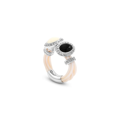 Elegant Dual Stone Ring