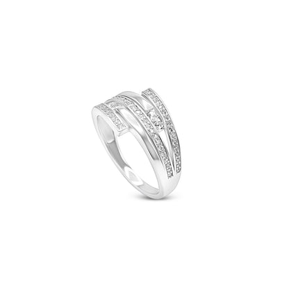 Glimmer Lines Triple Band Ring
