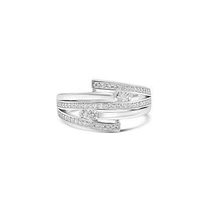 Glimmer Lines Triple Band Ring