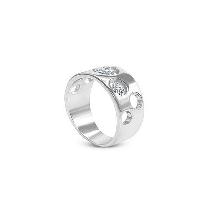 Orbit Pavé Cutout Ring
