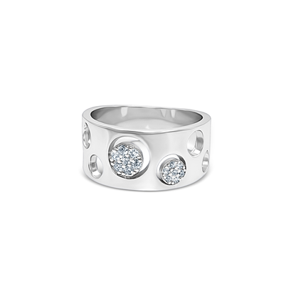 Orbit Pavé Cutout Ring
