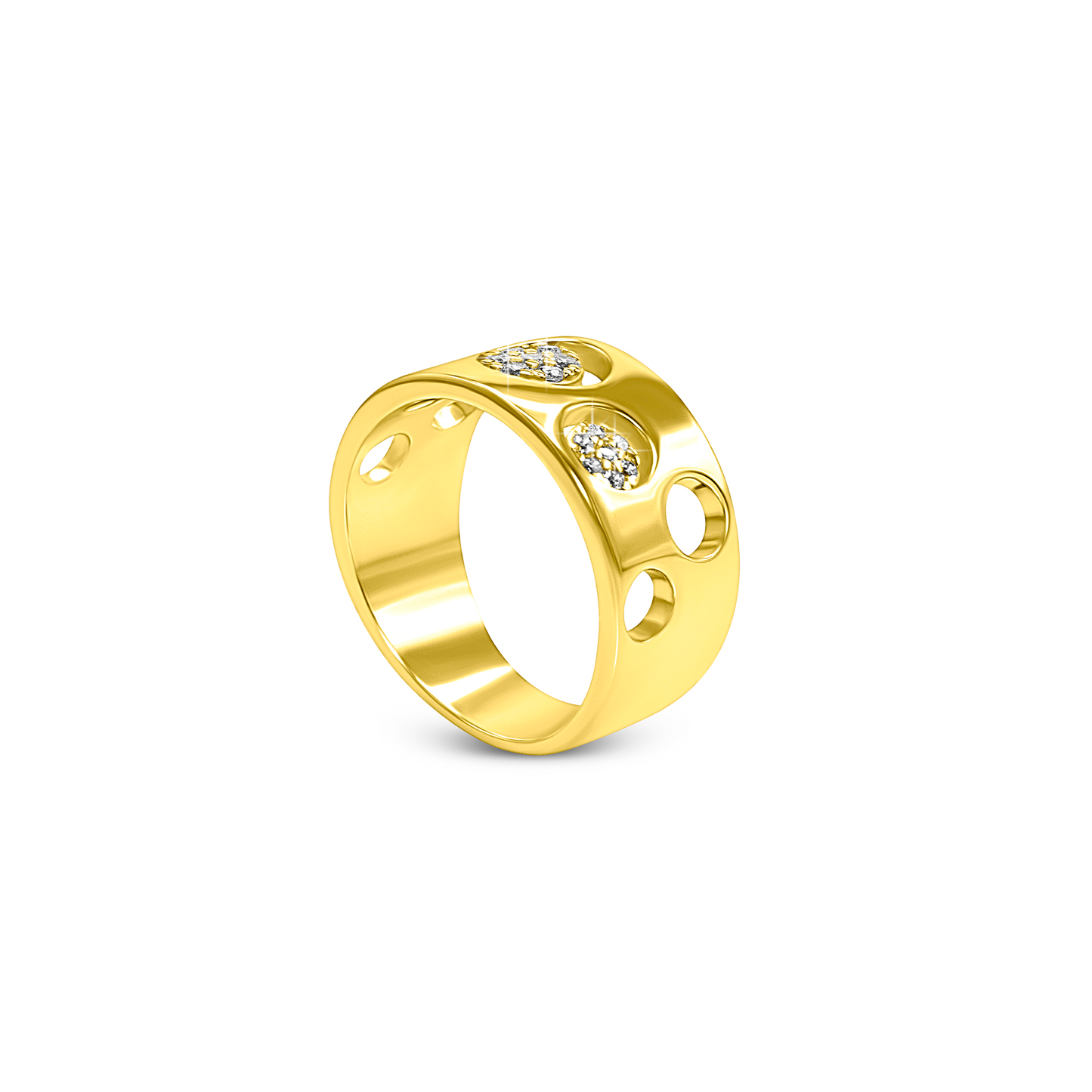 Orbit Pavé Cutout Ring