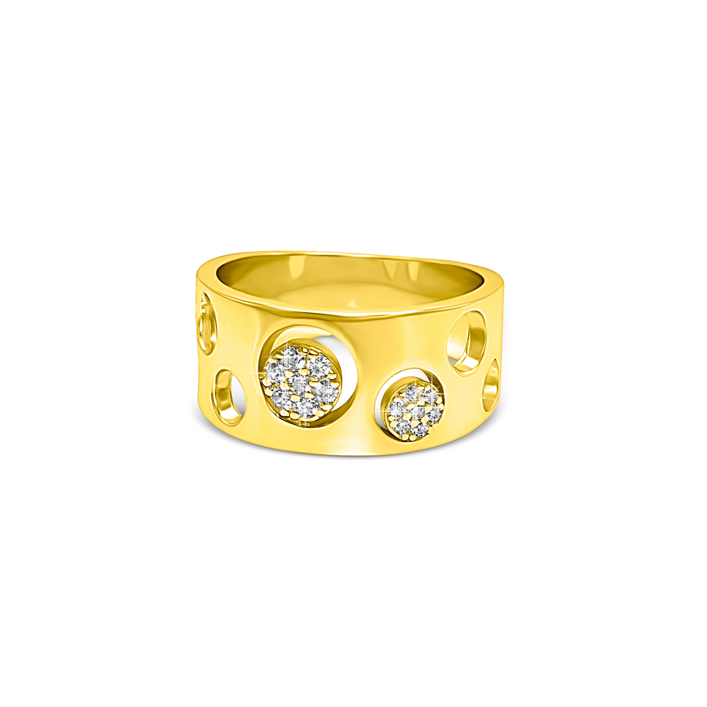 Orbit Pavé Cutout Ring