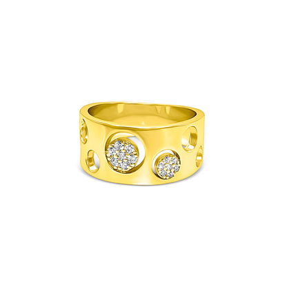 Orbit Pavé Cutout Ring