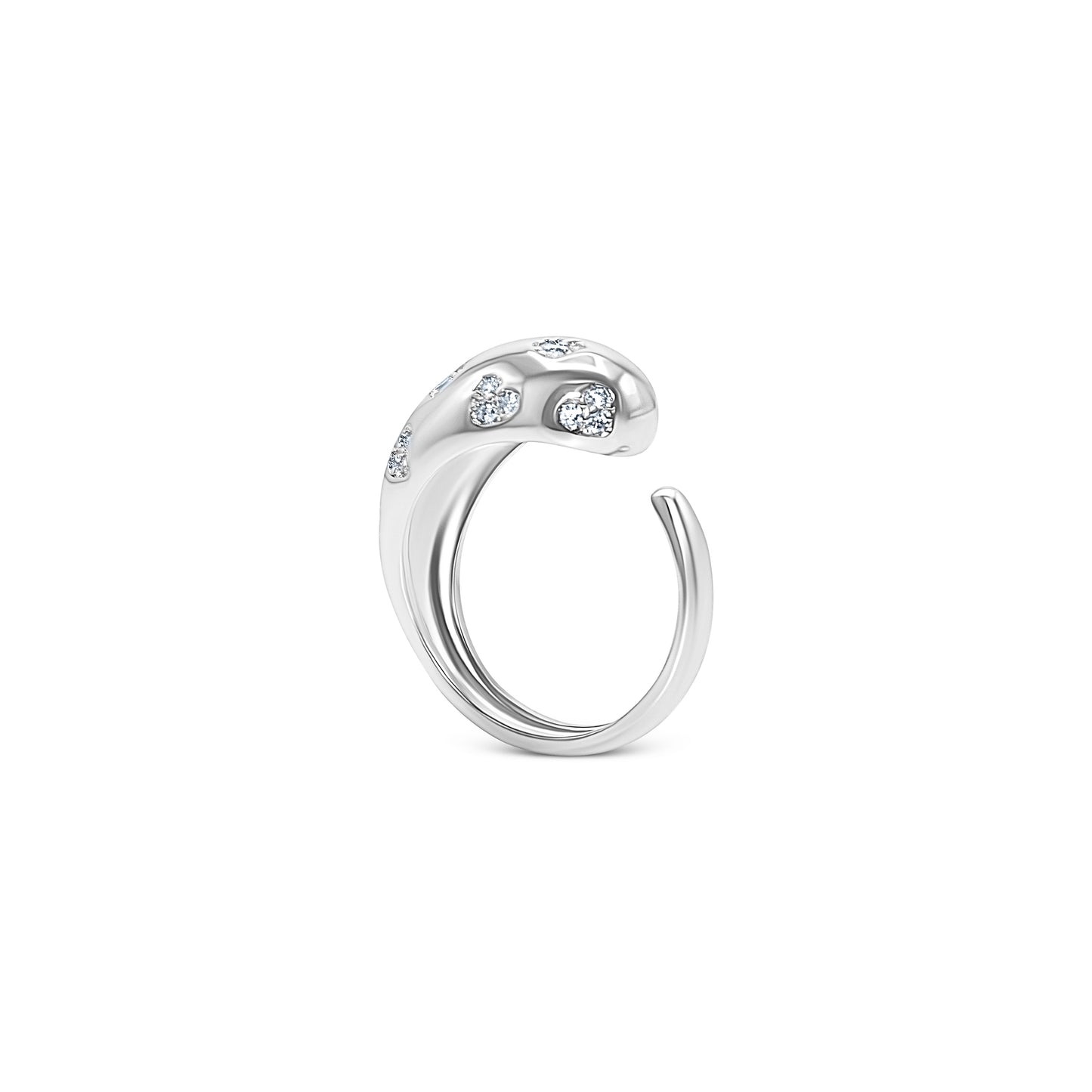 Heart Cluster Dome Ring