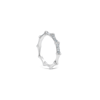 Bamboo Pavé Stackable Ring image