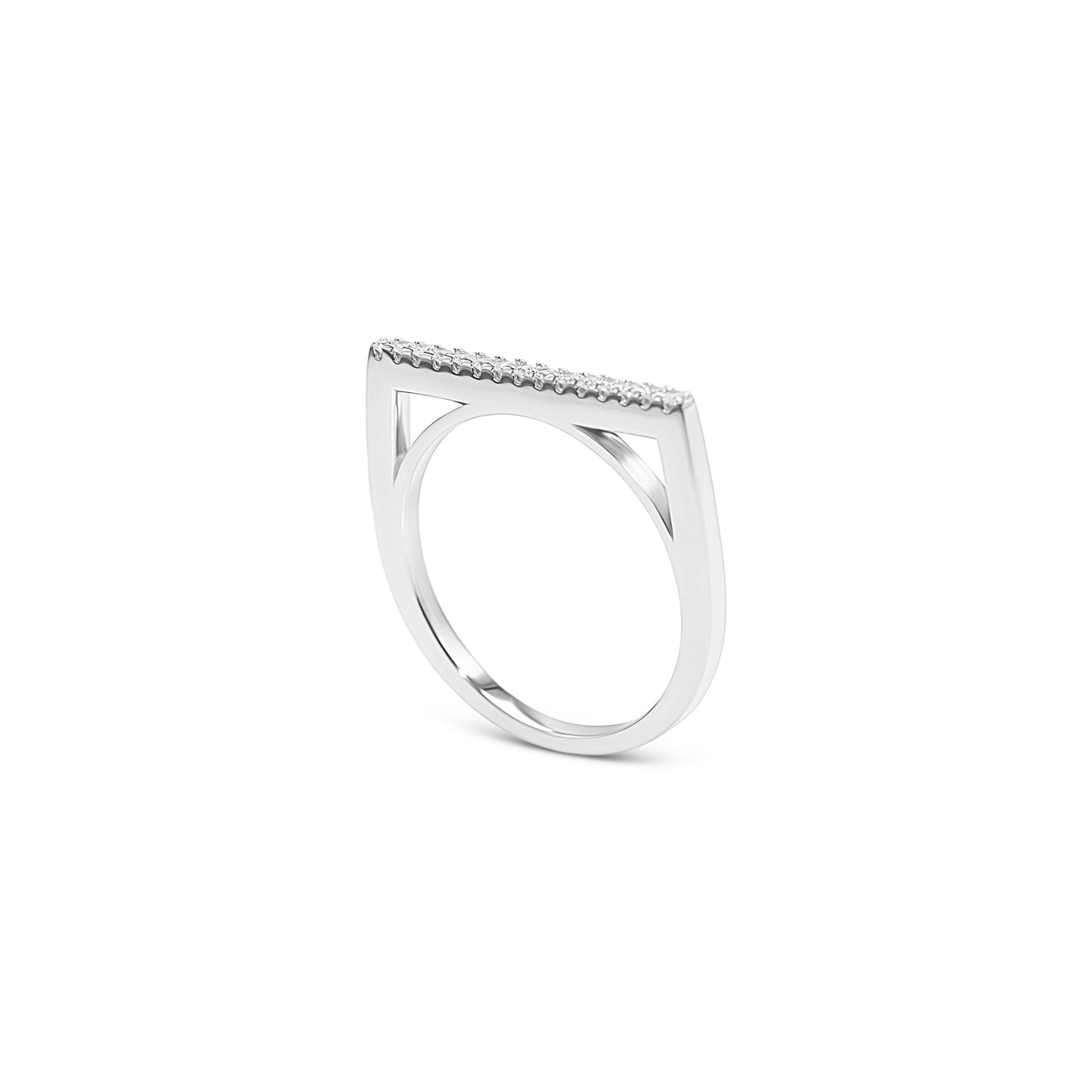 Tangent Sparkle Ring