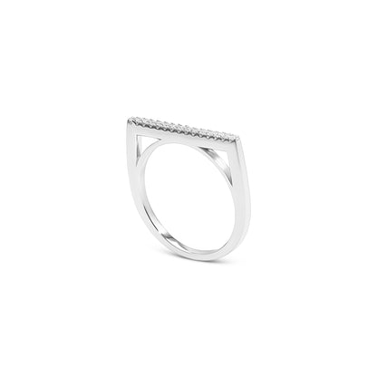 Tangent Sparkle Ring