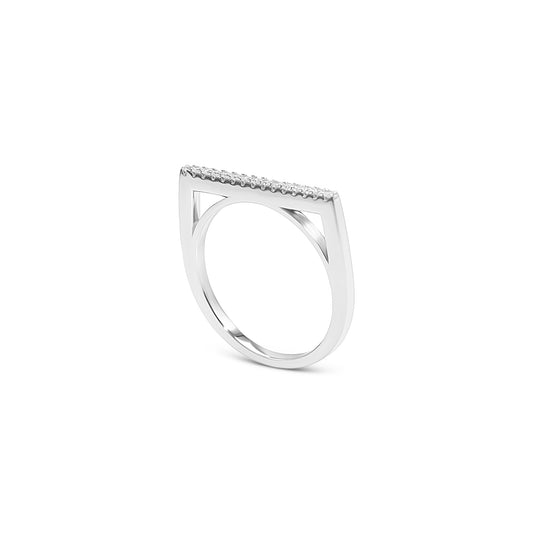 Tangent Sparkle Ring