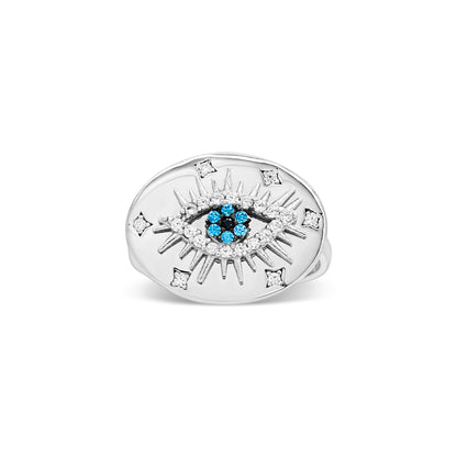 Celestial Evil Eye Zircon Ring