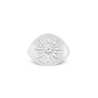 Radiant Sunburst Signet Ring image