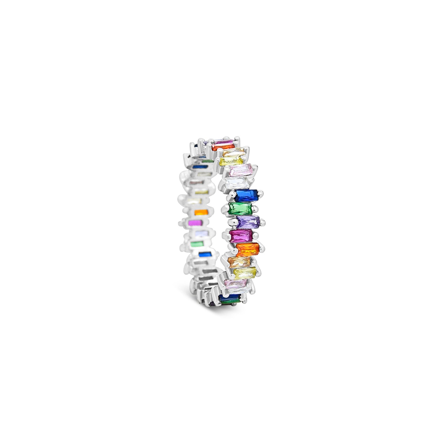 Rainbow Eternity Ring