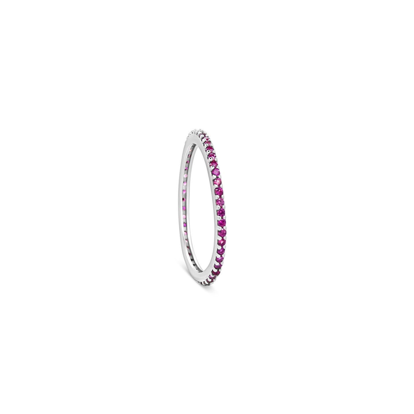 Fuchsia Sapphire Stackable Ring