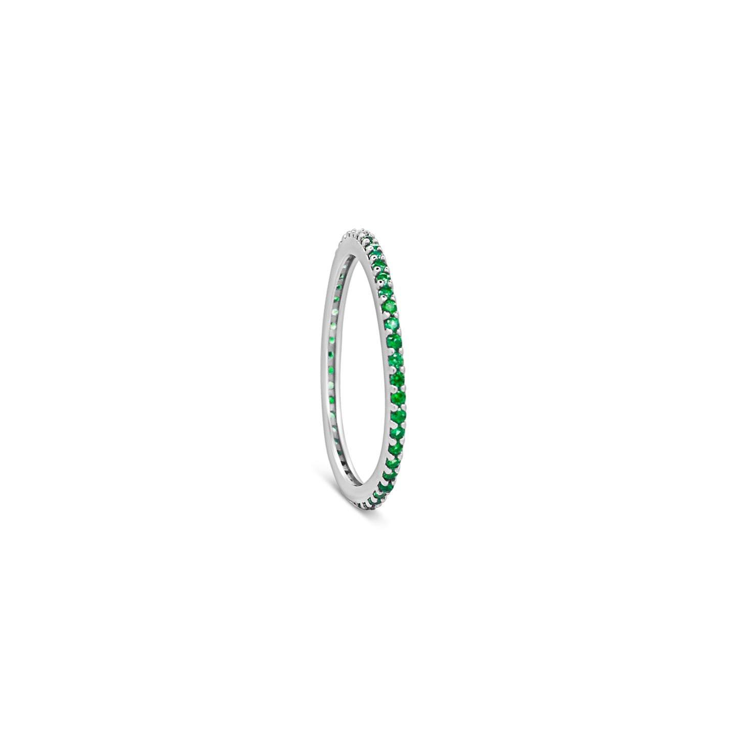 Green Zircon Stackable Ring