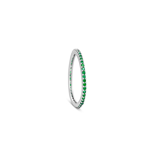 Green Zircon Stackable Ring