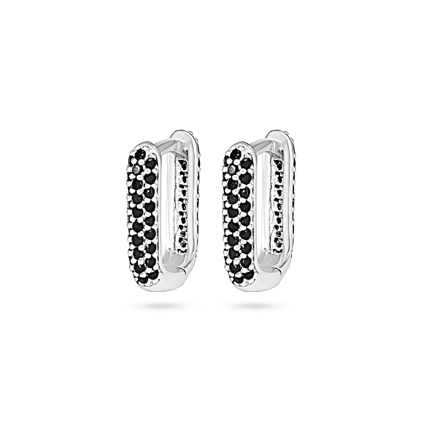 Pave Huggie Earrings