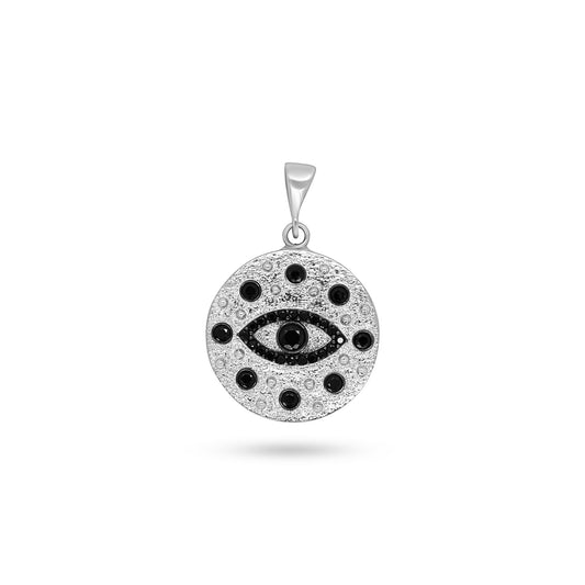 Black and White Evil Eye Pendant