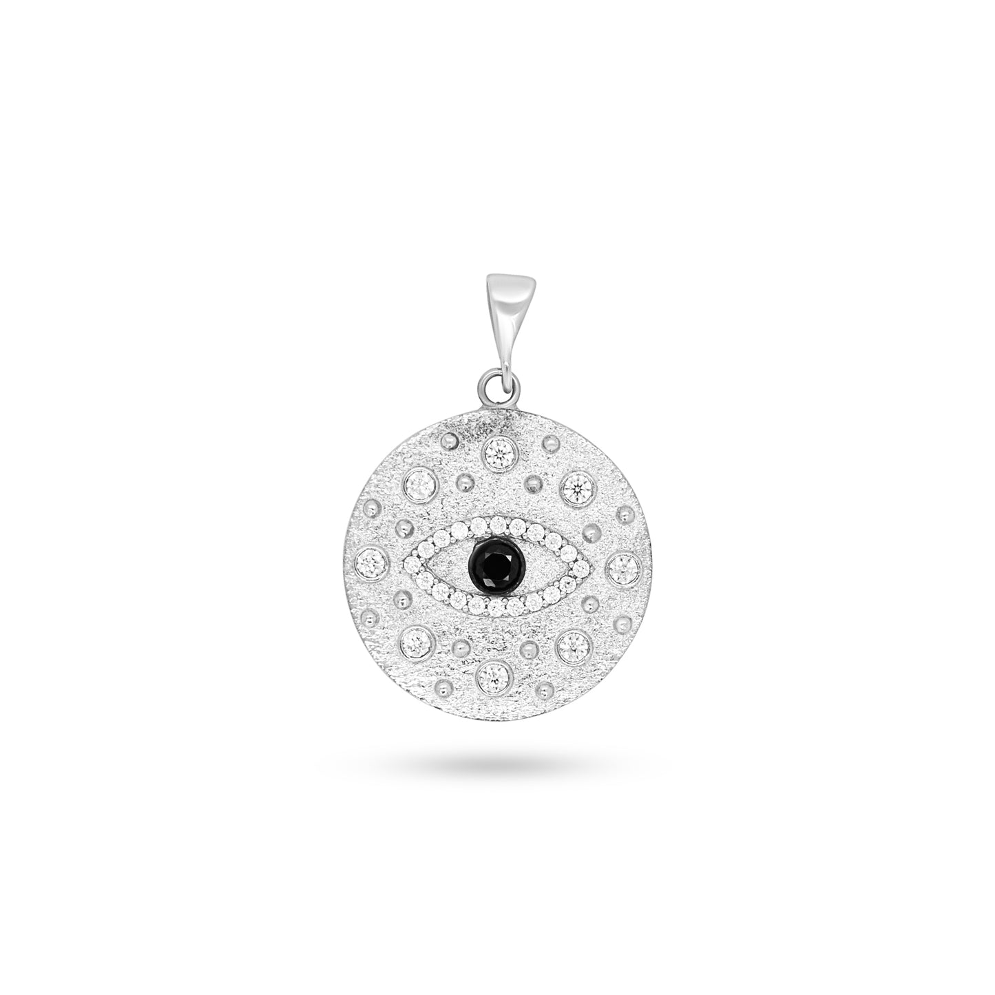 Black and White Evil Eye Pendant