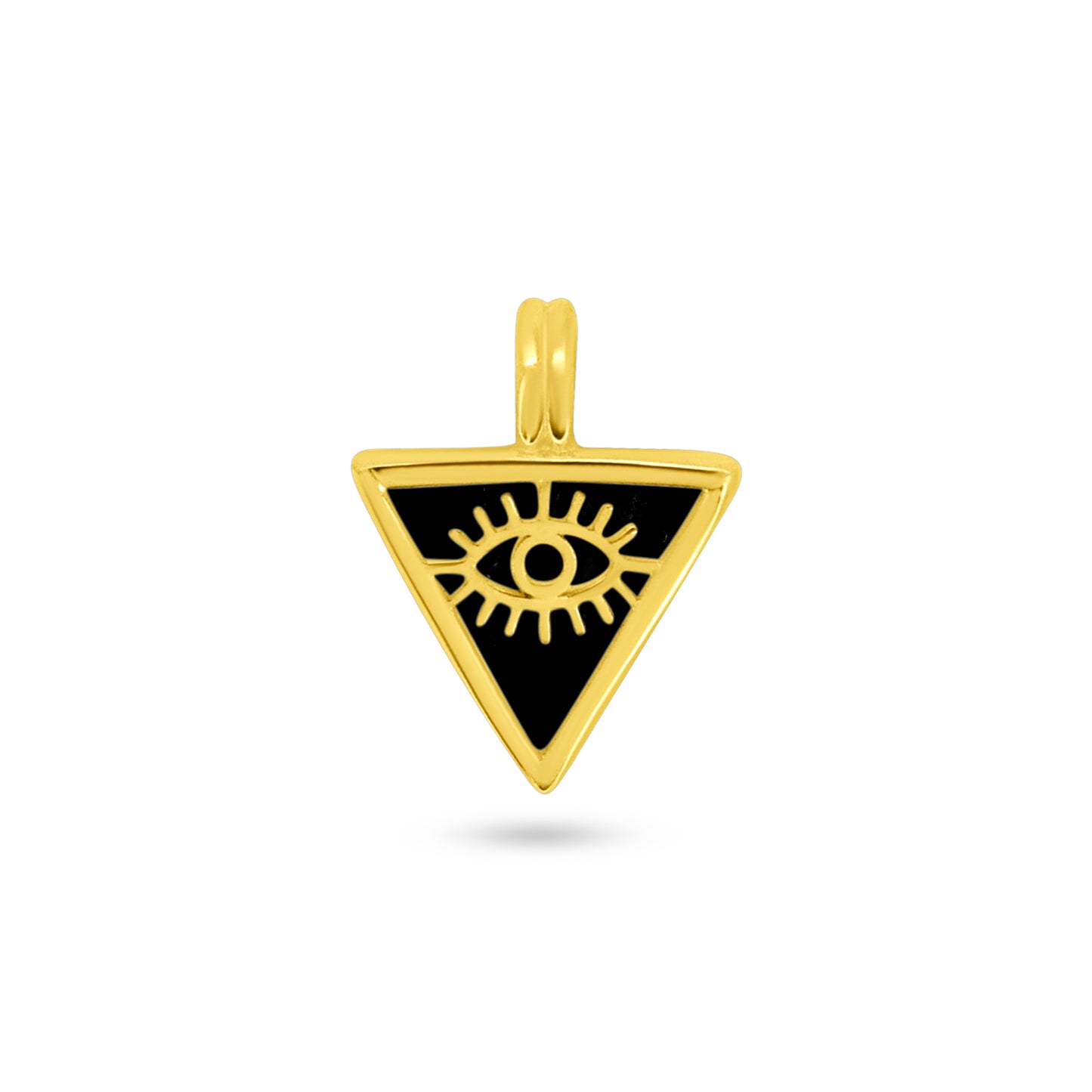 Black Triangle Eye Pendant