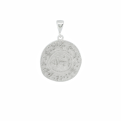 Ancient Engraved Circle Pendant