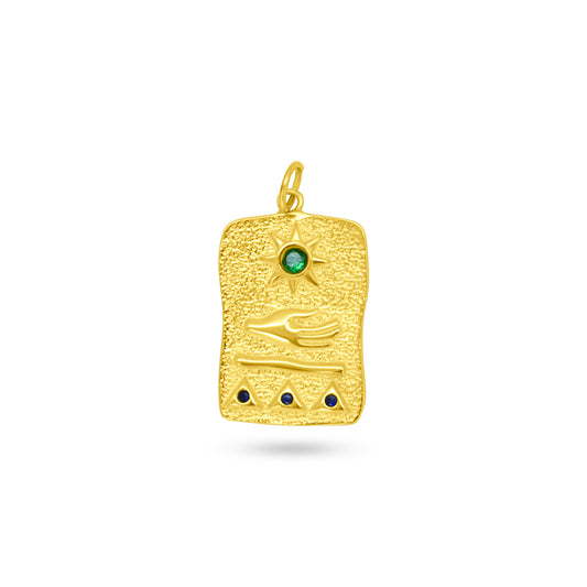 Symbolic Rectangular Pendant