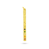 Vertical Bar Pendant with Gemstones image