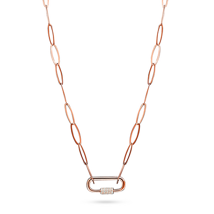 Adjustable Link Necklace with Clip