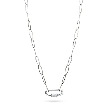 Adjustable Link Necklace with Clip