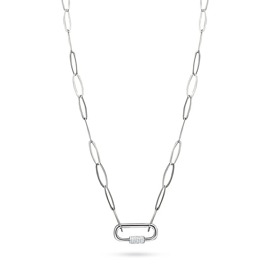Adjustable Link Necklace with Clip