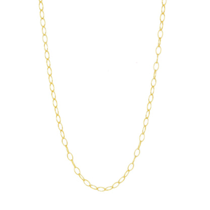 Adjustable Smooth Oval Link Necklace