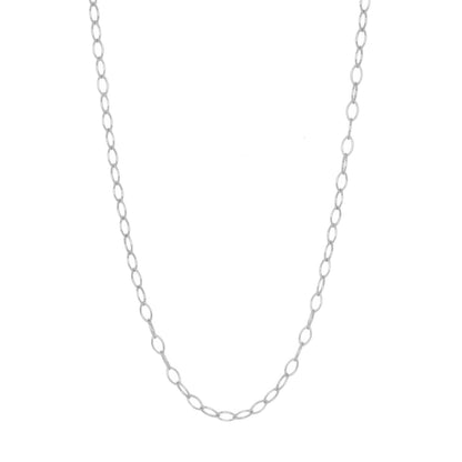 Adjustable Smooth Oval Link Necklace