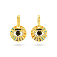 Enchanting Golden Evil Eye Dangle image