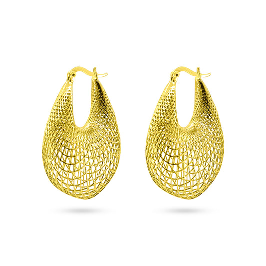 Golden Teardrop Elegance