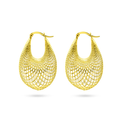 Golden Teardrop Elegance