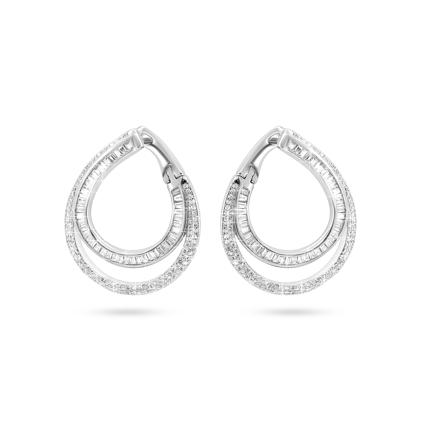 Elegant Teardrop Zircon Earrings