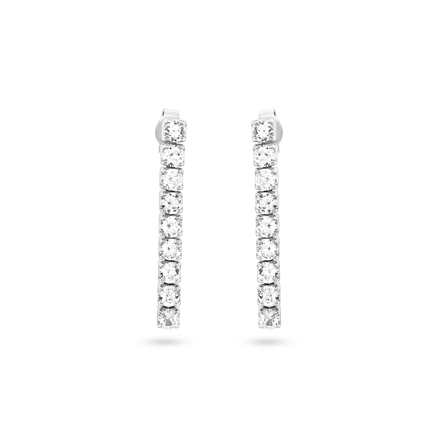 Radiant Silver Hoop Earrings