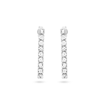 Radiant Silver Hoop Earrings