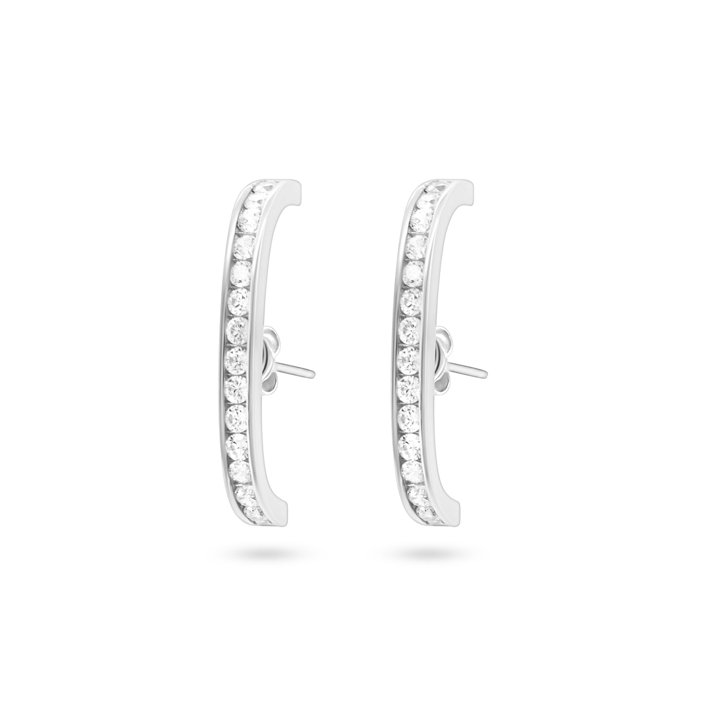 Radiant Silver Hoop Earrings