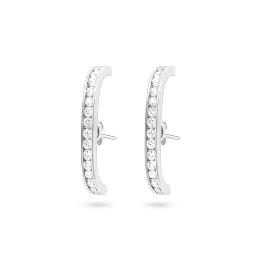 Radiant Silver Hoop Earrings